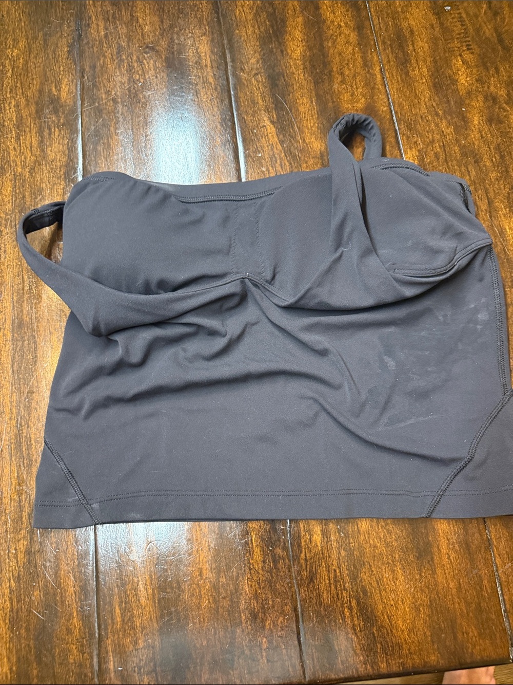 lululemon athletica Black Longline Wireless Sports Bra